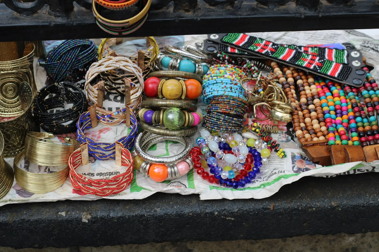 A craft stall in Nairobi. Kenya built its garment industry on apparel lines, which no other preference covered.